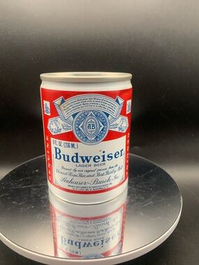 Vintage Beer Can Budweiser Lager Beer Bud 8oz Empty Aluminum Can